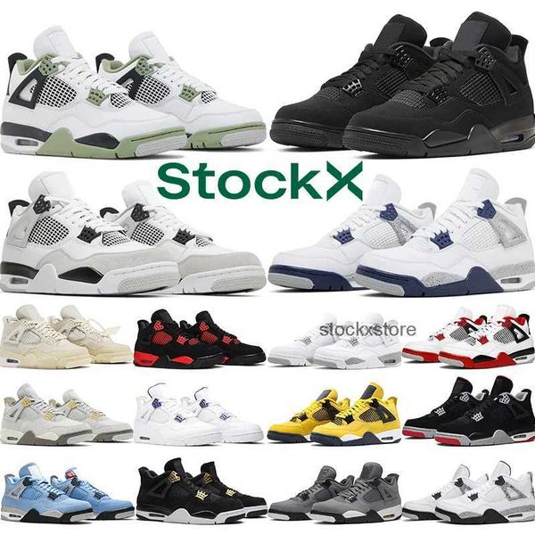 

shoes basketball military black cat 4 jumpmans 4 retro seafoam men women j4 white oreo 4s fired red thunder cement pure money purple unc men
