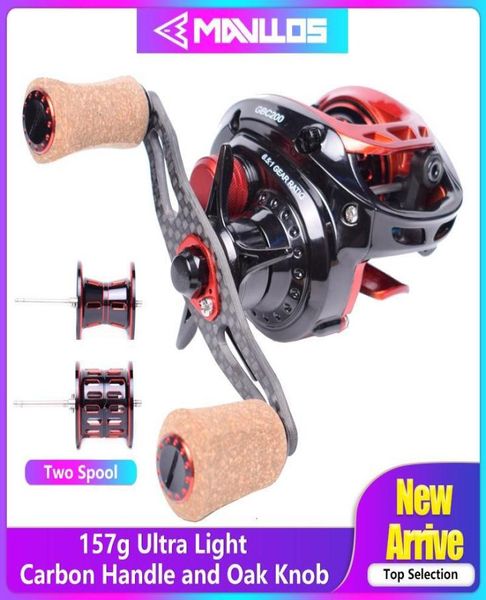 

whole pioneer 157g bfs fishing reel baitcasting reel right left hand 651 low profile 2 metal spool bait casting reels7679956