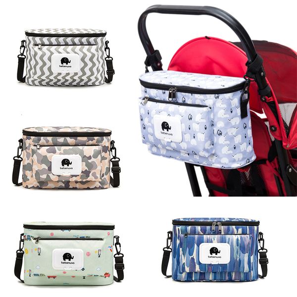 

keepsakes diaper bag cartoon baby stroller bag organizer nappy bags carriage buggy pram cart basket hook accessories 230720