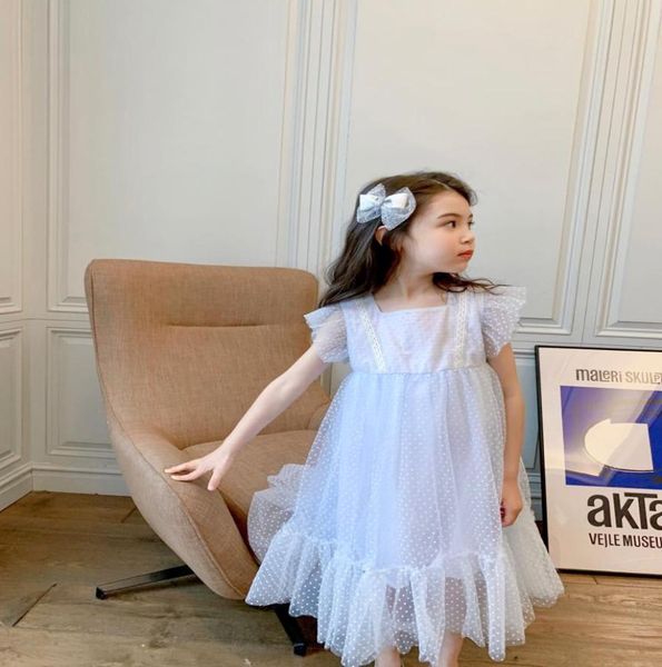 

3 colors kids girls dress summer baby girl lace princess dresses children girls short sleeve wedding clothing5034622, Red;yellow