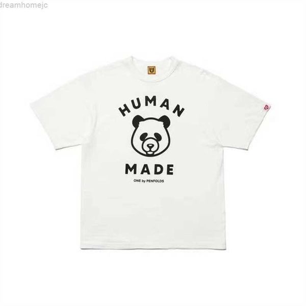 

summer cartoon animal print human made t shirt men women emo human made dryalls slub cotton t-shirts tees, White;black