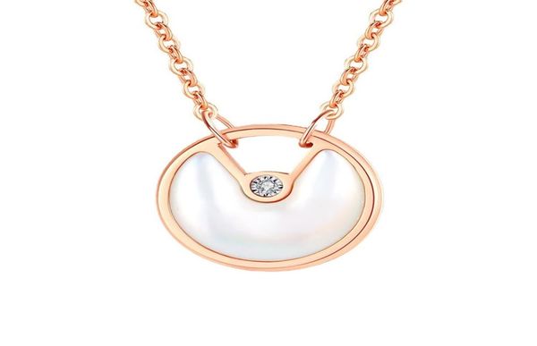 

designer necklace jewellery pendant necklaces diamond clavicle chain titanium steel goldplated never fade not cause allergic sto4776788, Silver