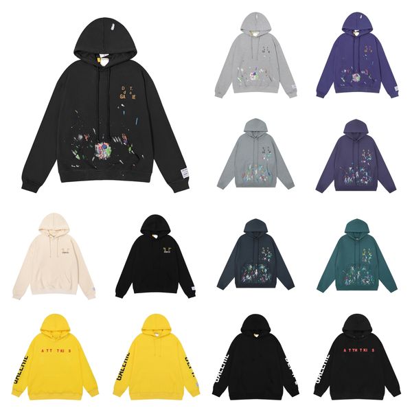 

2023 pullover luxury hooded galleriesy designer depts men's hoodies fashion designer men women hoodie sweatshirt jogging tracksuit, Black
