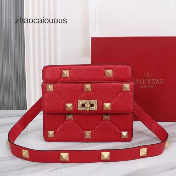 

designer rivet valentins handbag women's bags luxury handbags women classic metal lychee cowhide portable shoulder crossbody fashionabl