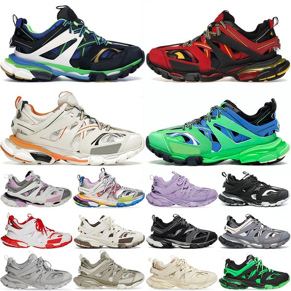 

2023 mens women designer shoes track 3.0 sneakers track trainer triple s leather platform sneaker ice white black graffiti deconstruction sn