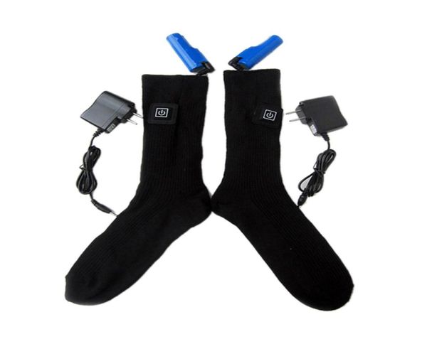 

heating socks rechargeable adjustable battery electric heated socks for hunting fishing skiing hiking thermal foot warmer4377006, Black