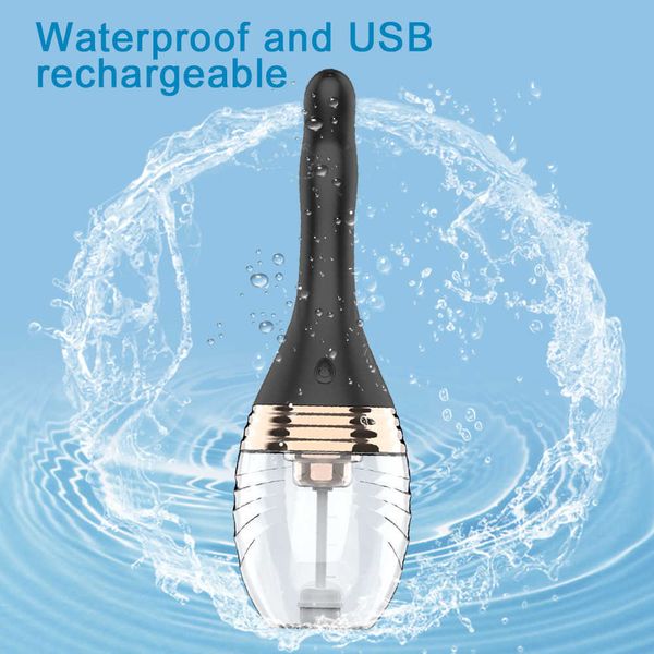 

new electric water jet vibration enema for couples sharing backyard cleaners adults
