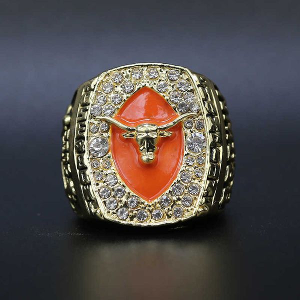 

2005 texas longhorn university rose bowl football championship ring, Golden;silver