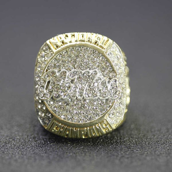 

2022 university of mississippi rebels baseball champion ring, Golden;silver