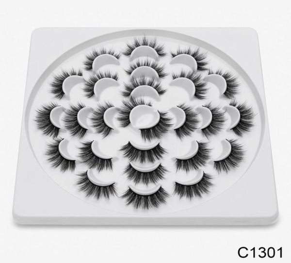 

sell 13 pairs thick handmade full strip eyelashes 3d mink lashes volume soft lashes false eyelashes2161136