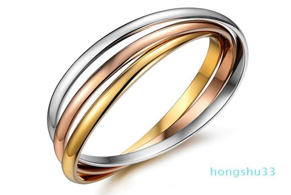 

steel love jewelry tricolor ladies bangle bracelet for modern women bracelet gift with velvet bag4374306, Black