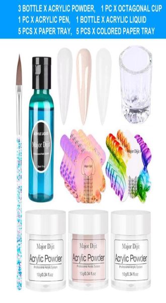

nail art kits 16pcs manicure supplies with pen tips carving professional home acrylic powder set salon clear builder diy crystal4779389