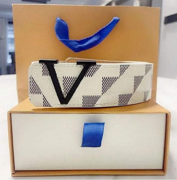 

fashion buckle genuine leather belt width 40mm 20 styles highly quality with box designer men women mens belts, Black;brown