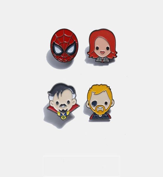 

cool stuff hero enamel pins collections movie 90s jewelry brooches denim shirt collar badge lapel friends gifts6877853, Blue