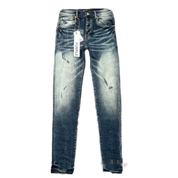 

purple-bran* brand fashion mens jeans cool style luxury designer denim pant distressed ripped biker black blue jean slim fit