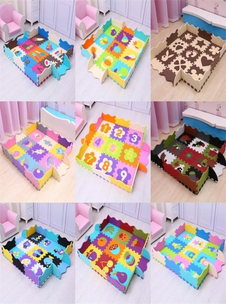 

25pcs kids toys eva children039s mat foam carpets soft floor mat puzzle baby play mat floor developing crawling rugs with fence5338912