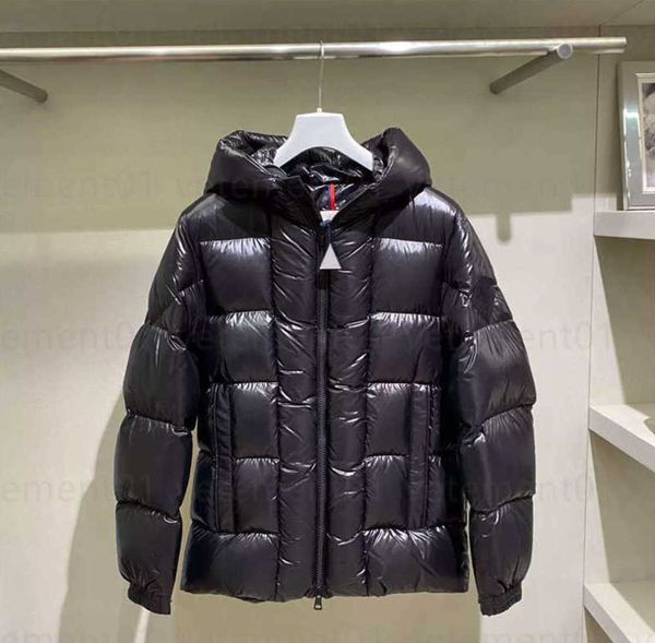 

winter jacket designer man jacket body warm coat 90% downs filling fabric windproof waterproof logo three tags tag wash mark complete hooded, Black