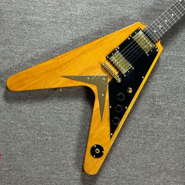 

heavy metallic james hetfield vulture original flying v electric guitar satin finished active emg pickups 9v battery box black hardware