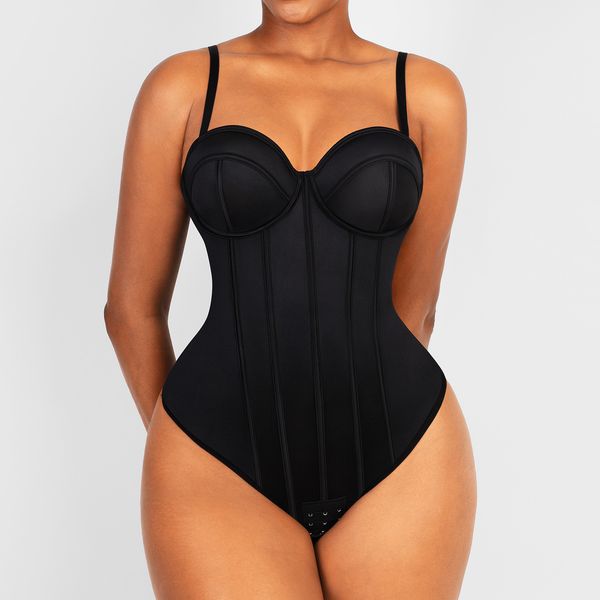

women's shapers outwear body shaper fajas colombianas seamless women cupped strapless bodysuit slimming waist trainer bra-shapewear 230, Black;white