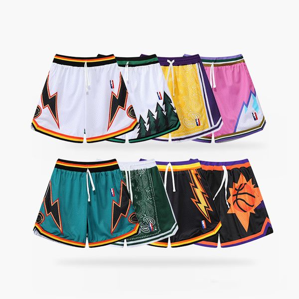

men's shorts basketball shorts for men patchwork printed drawstring pocket fitness sports running training short pants breathable track, White;black