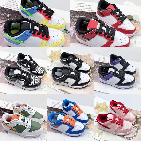 

kids toddlers casual shoes designer boys girls youth panda unc sneakers pink black university blue skateboard shoe boy children trainers inf