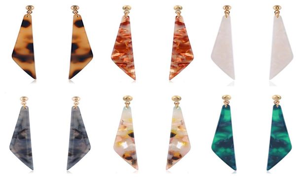 

fashion bohemian women acrylic earrings hoop lightweight resin earrings geometric long statement stud earrings jewelry gifts4226662, Silver