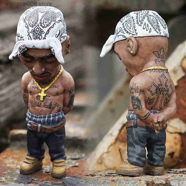 

interior decorations classic world famous people statue rapper legend singer tupac amaru shakur 2pac figure model toys gift collect t230720