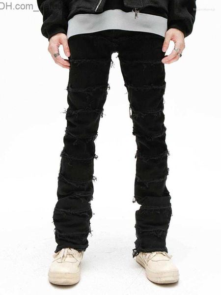 

men's jeans liu su slimming men jean fashion hip -hop street clothing slow travel pants famous brand designer men pants men clothing z2, Blue