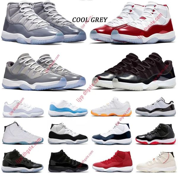 

ljyp retro men women basketball shoes cherry midnight navy cool grey anniversary low bred 11s pure violet mens womens trainers sport sneaker