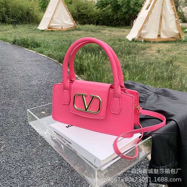 

68% off 2023 new bagdesigner women's handheld one shoulder crossbody new solid letter foreign candy color simple bag tide