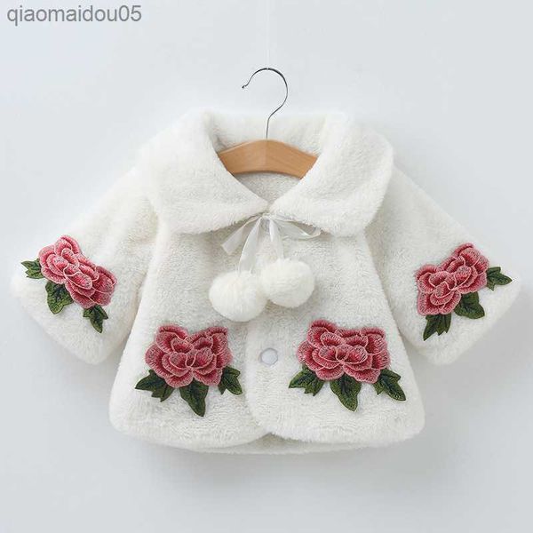 

new baby fleece fur cloak jacket newborn girls coat infant outerwear toddler winter autumn 21-006 l230712, Blue;gray