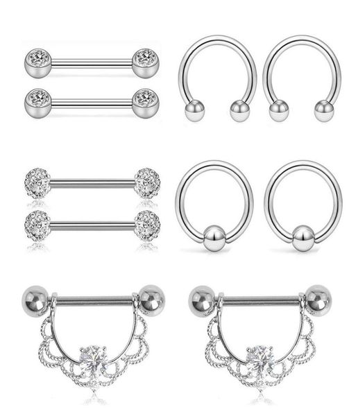 

fashion jewelry stainless steel navel belly lip nipple eyebrow bar ring ball piercing kit body jewelry9944189, Silver