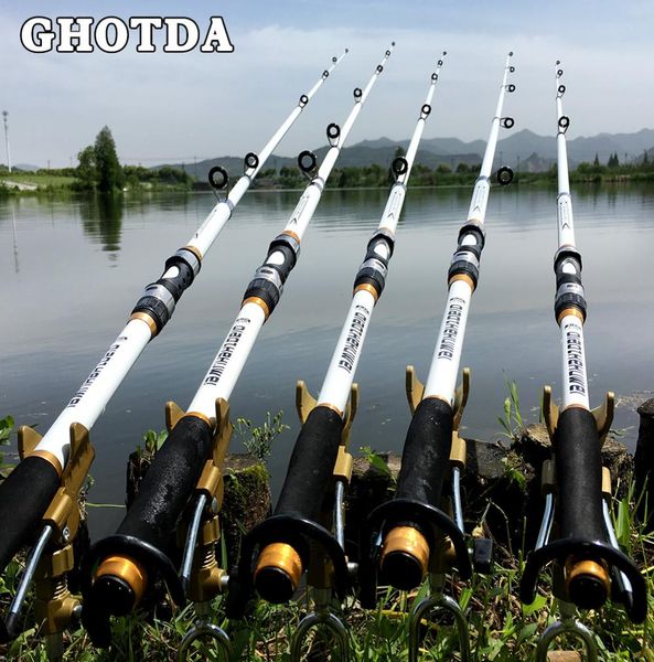 

rods gda 21m 36m carp rod feeder hard frp carbon fiber telescopic fishing rod pole8906686