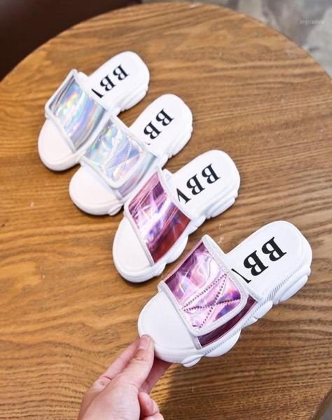 

girls slippers 2020 summer new little princess sandals soft bottom nonslip children039s shoes korean home kids outdoor slipper4418366, Black;grey