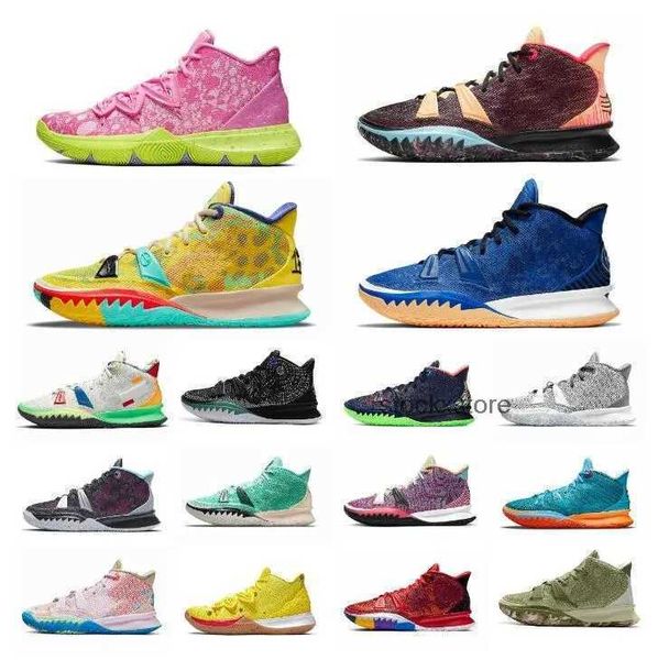 

basketball og2023 shoes kyrie 7 one world people chip copa grind 5 mens kyries 7s irving 5s sponge sandy creator hendrix horus rayguns train, Black