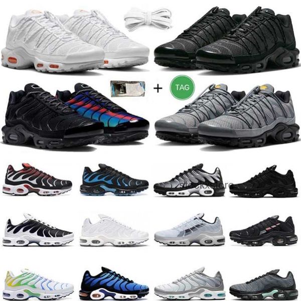 

with box air running shoes max plus tn tns mens sneakers triple black metallic silver white grey reflective university hyper blue red unity