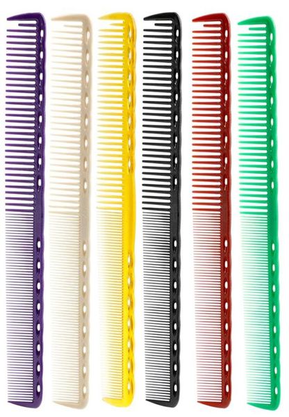 

19cm resin material professional barber haircut comb unbreakable cutting comb for hair 10pcslot salon sets9165985, Silver