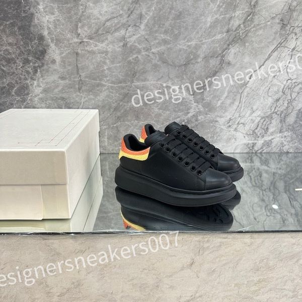 

luxury sneakers casual alexander shoe tread slick chaussures high triple royal pale lace up sneaker men platform womens trainers xsd221116, Black