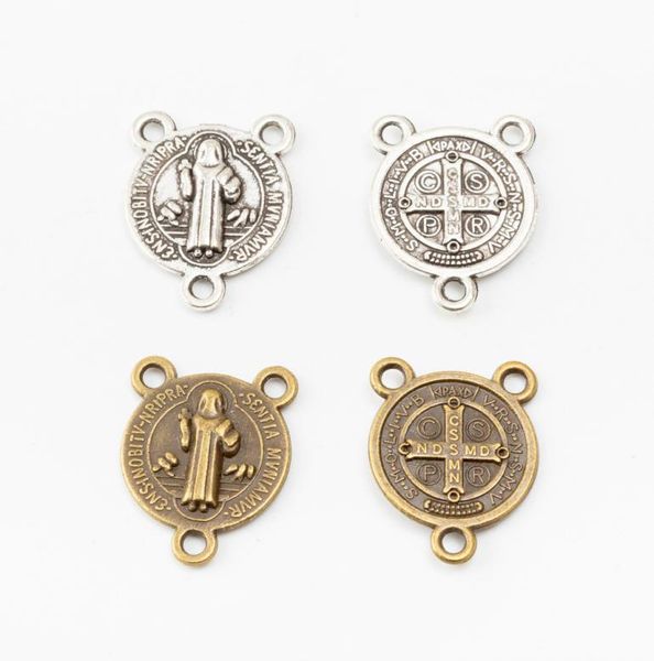 

100pcs 1814mm tibetan silver vintage religious connector charms antique bronze pendants for bracelet necklace earring diy jewelry1504816, Bronze;silver