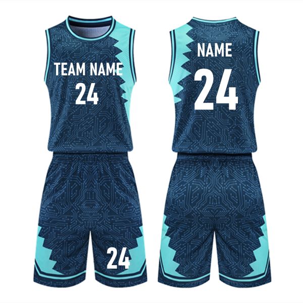 

men's tracksuits men basketball jersey print basketball sets children women training suit camiseta de baloncesto basketball vest shorts, Gray