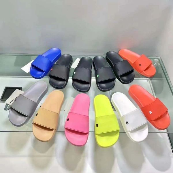 

2023 summer new fashion casual letter slipper fashion one word slippers outwear couple b home abc, Black