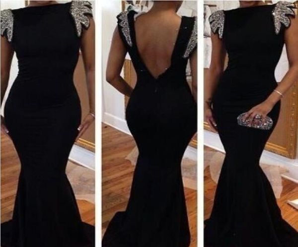 

69 prom dresses in stock black fast vestidos de mermaid floor length backless evening party gowns new prom dr1599751