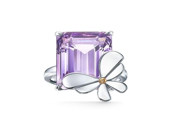 

rings band square drill diamond luxury designer jewelry love lovers ring gift propose women mens couple wedding party thanksgiving7563756, Silver