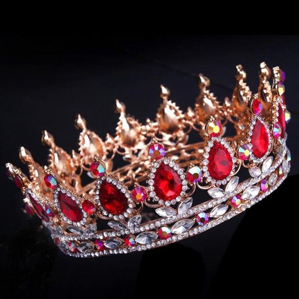 

royal luxury crown bridal tiaras crystals wedding crown princess big full of luxury crownheadband hair accessories party wedding t257z, Silver