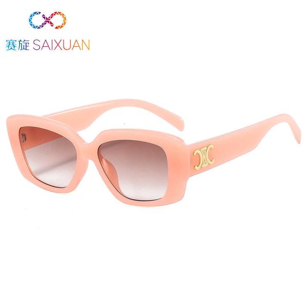 

2022 new women's sunglasses same white black oval box 2233bttd