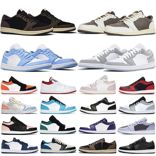 

men women basketball shoes og triple white shadow designer university blue 1s low unc black bred toe light smoky grey mens sneakers eur 36-4