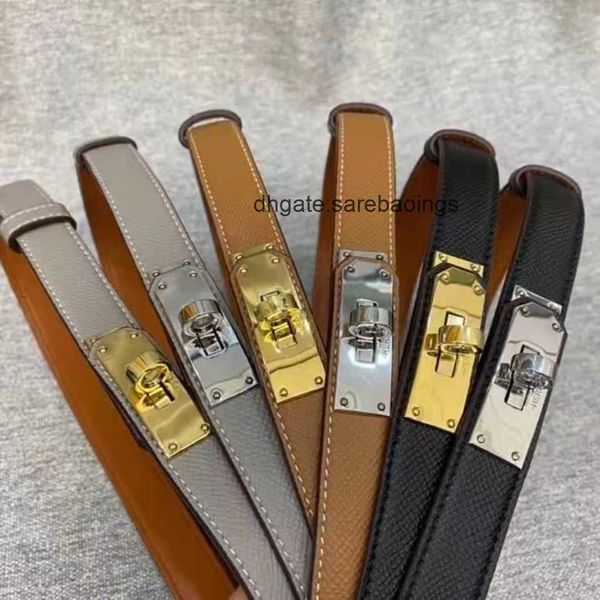 

designer belts h family women's leather belt net red leisure kellies thin fashionable and versatile simple waist seal classic trouser, Silver
