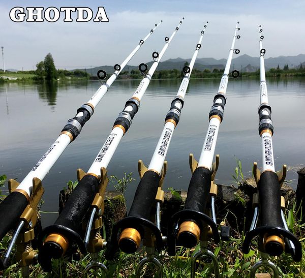

rods gda 21m 36m carp rod feeder hard frp carbon fiber telescopic fishing rod pole2988325