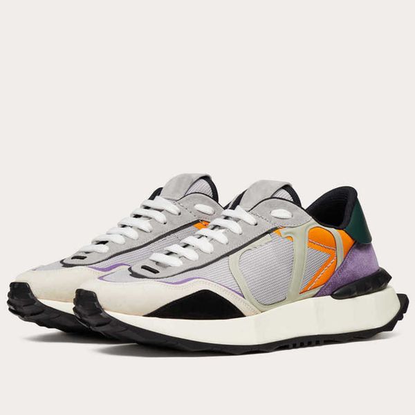 

oversi valentinolies men shoes netrunner gray/multicolor fabric and suede sneaker rubber sole pattern decorated with an 25b2 8sq6, Black