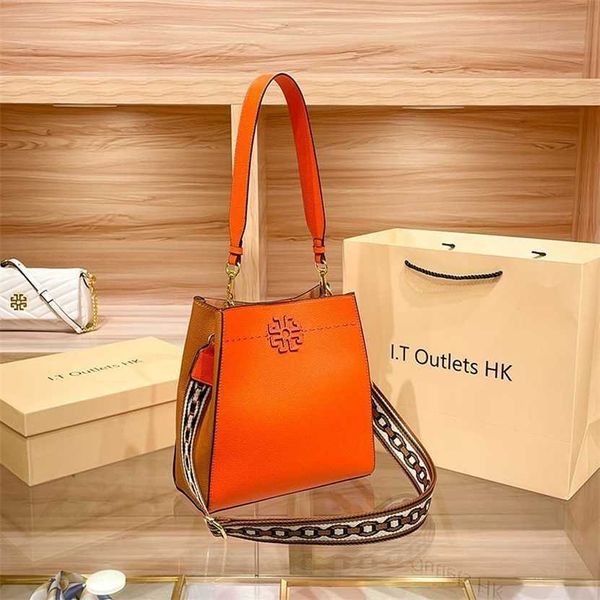 

60% off designer hong kong's tody brunt tb genuine women's bag new fashion bucket cross shoulder small bag